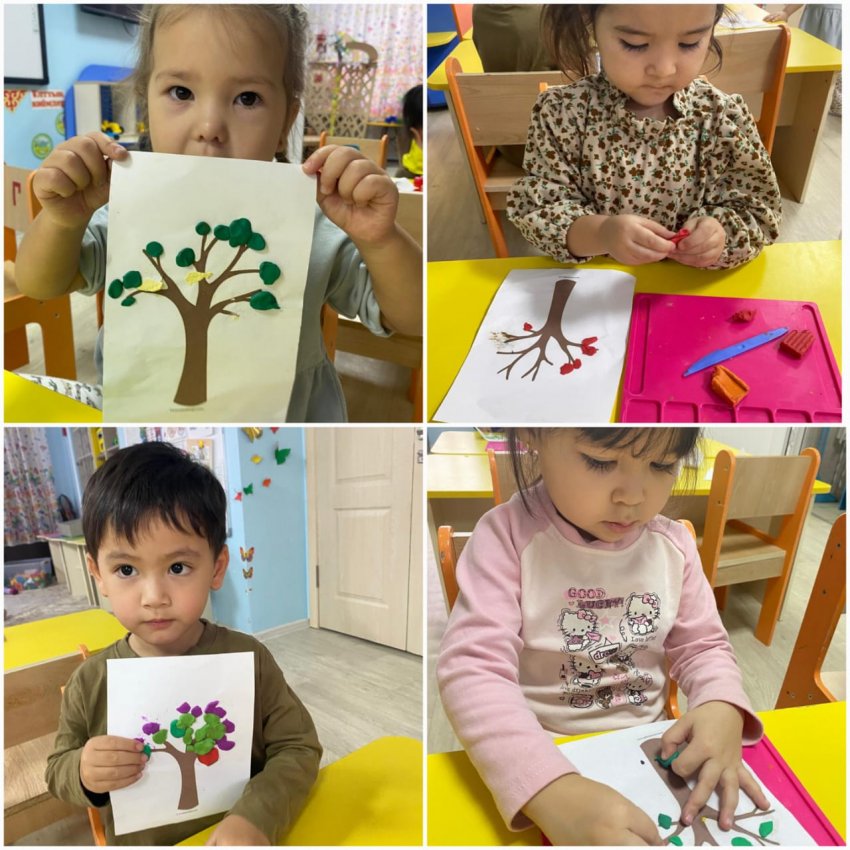 Лепка “Осеннее дерево”